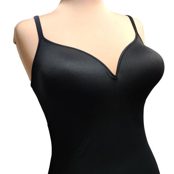 Maidenform XL Womens Top Black Shaping Camisole W83070 Adjustable Stretch Smooth - Picture 2 of 12